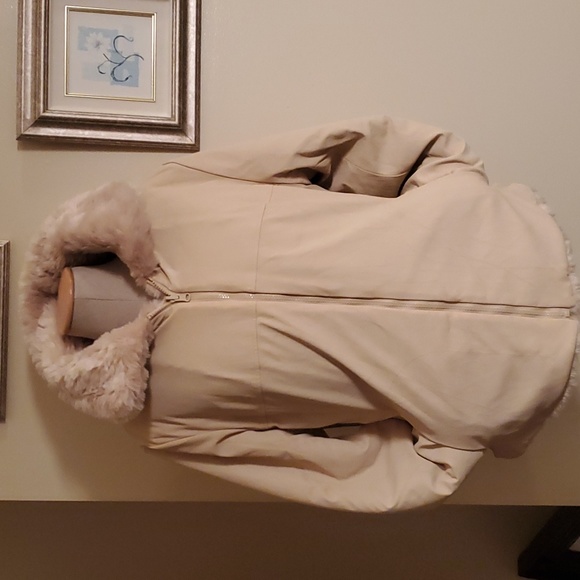 Adorable Reversible Fur, and Fabric Jacket - Picture 14 of 16